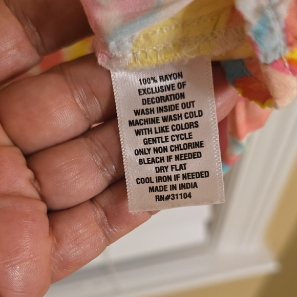 Crown & Ivy Pink and Orange Ruffled Tiered Sundress - Picture 2 of 12